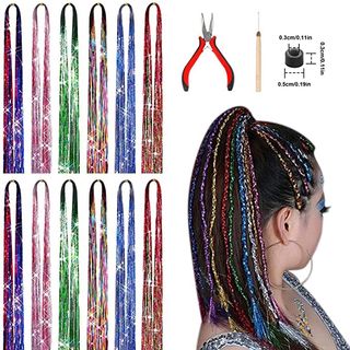Tinsel Extensione pelo resistente calor PRECINTADO