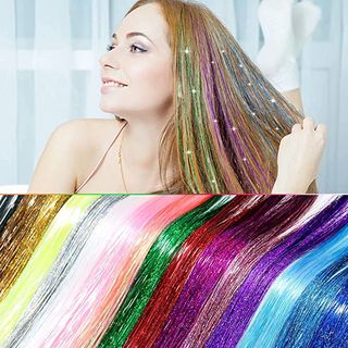 Tinsel Extensione pelo resistente calor PRECINTADO