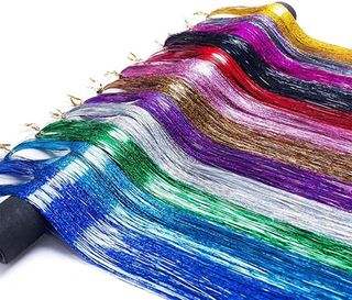 Tinsel Extensione pelo resistente calor PRECINTADO