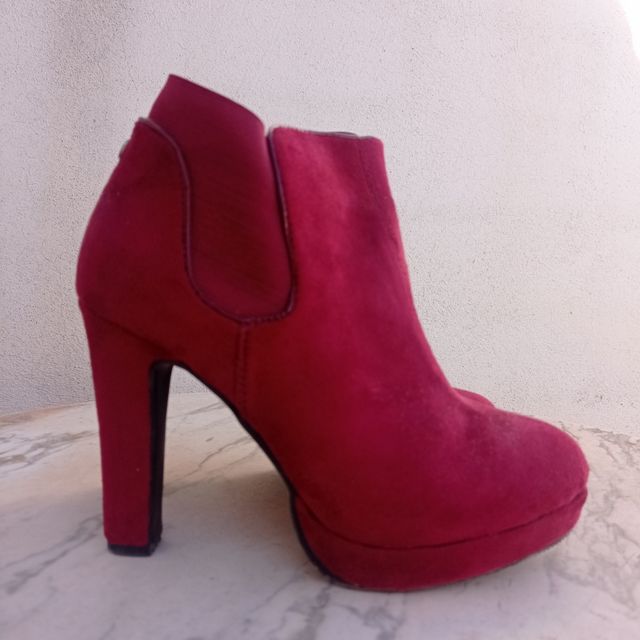 Botines tacón Rojos talla 38