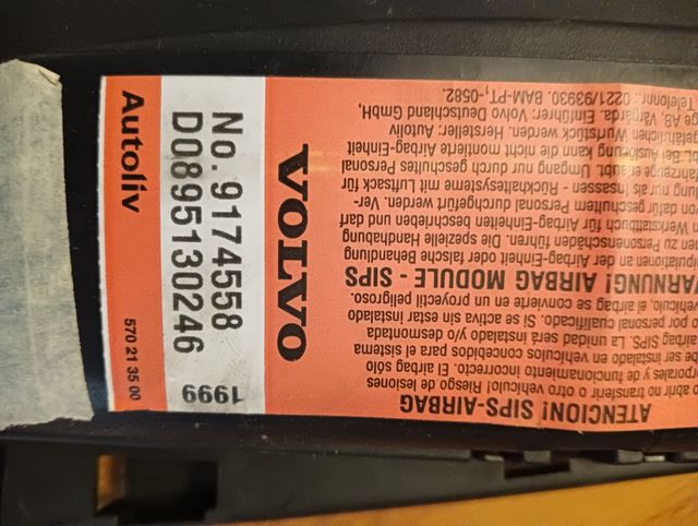 airbag Volvo c70 mk1