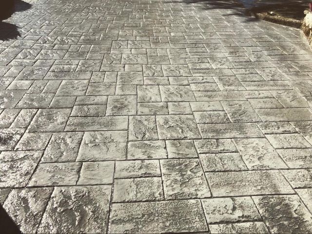 Suelo hormigón impreso