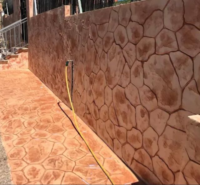 Suelo hormigón impreso