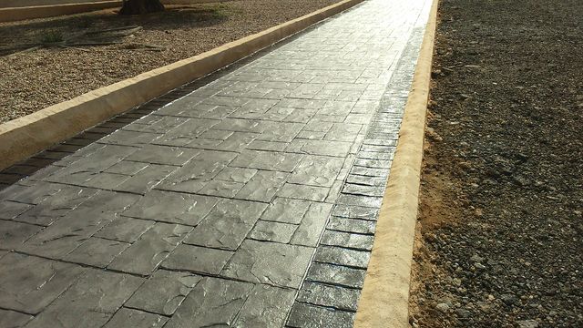 Suelo hormigón impreso