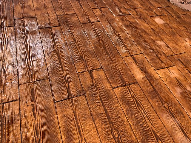 Suelo hormigón impreso