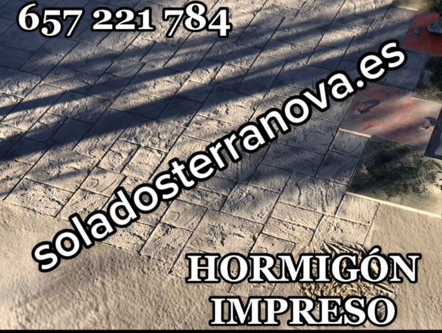 Precio Hormigón impreso Solados Terranova