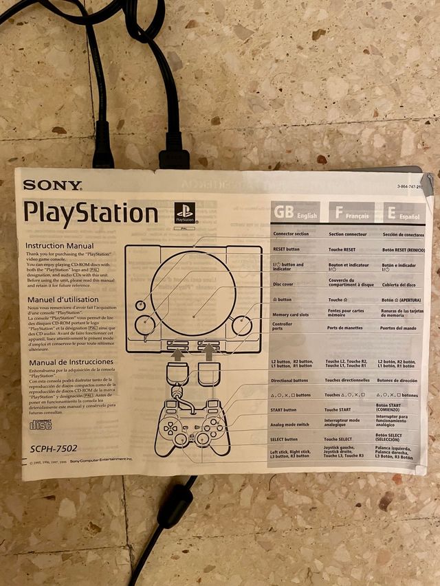 Manual usuario play station 1 + funda original