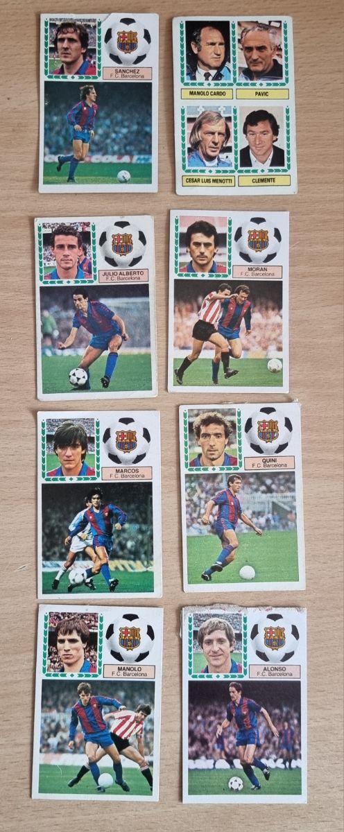 Lote de 8 Cromos F.C.Barcelona Temp.83/84