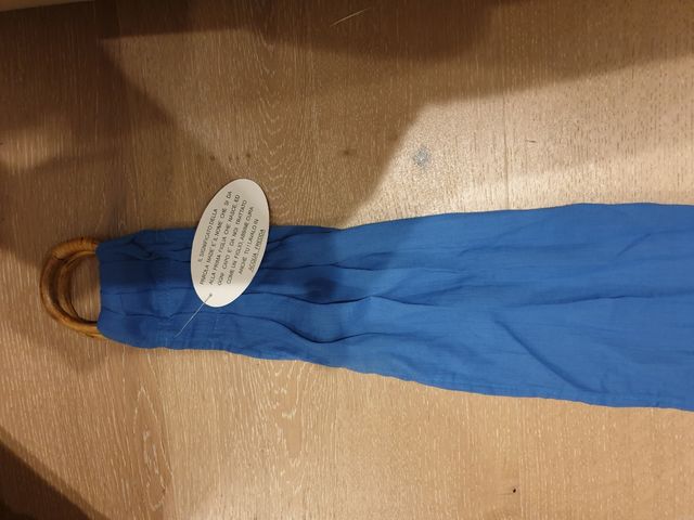 Cinta Puro Cotone Stile Etnico con fibbia in legno