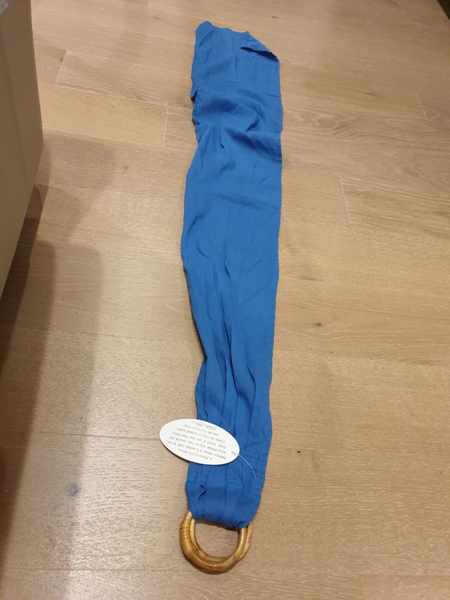 Cinta Puro Cotone Stile Etnico con fibbia in legno