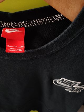 SUDADERA NIKE AIR OFFICIAL ATHLETICS BLACK VINTAGE