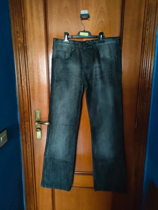 Pantalón vaquero gris oscuro hombre 42