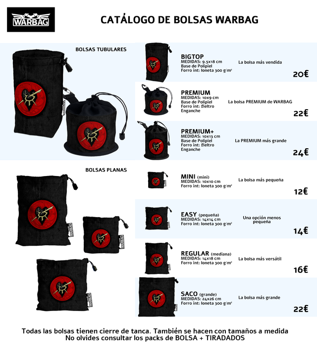DRUKHARI - bolsas y tiradados marca WARBAG