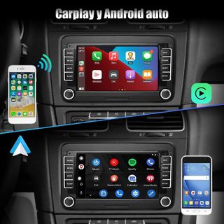 Autoradio Android/CarPlay 2DIN 2Gb+32GB para VW