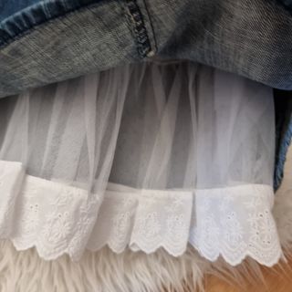 Preciosa! Falda vaquera de vestir , con detalles