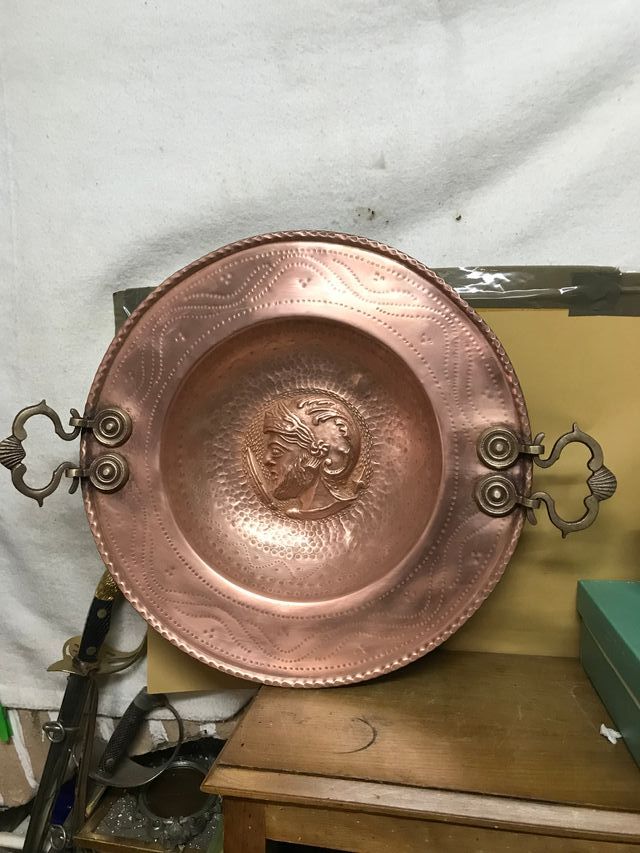 Espectacular brasero de bronce y latón - Años 40