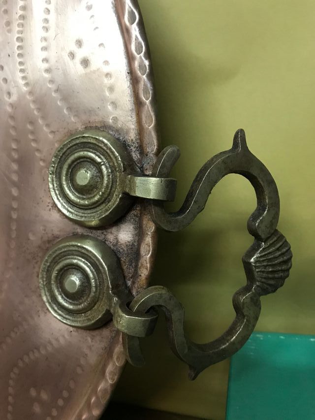 Espectacular brasero de bronce y latón - Años 40