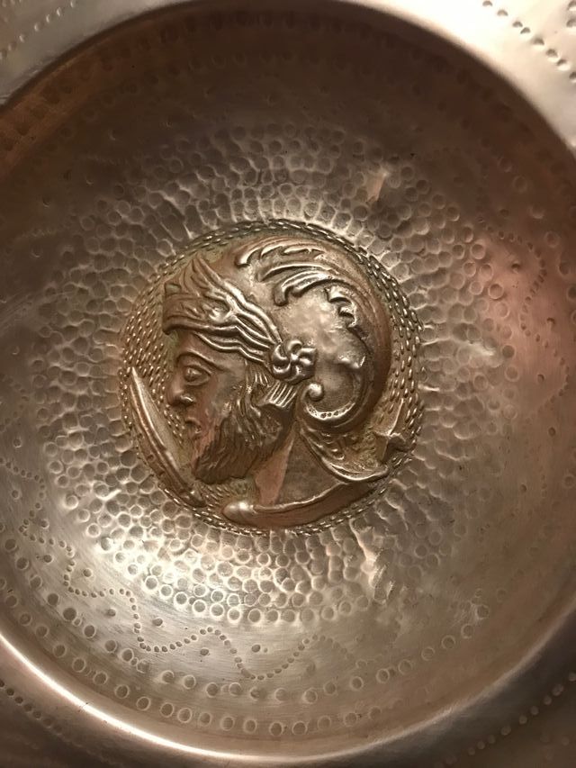 Espectacular brasero de bronce y latón - Años 40