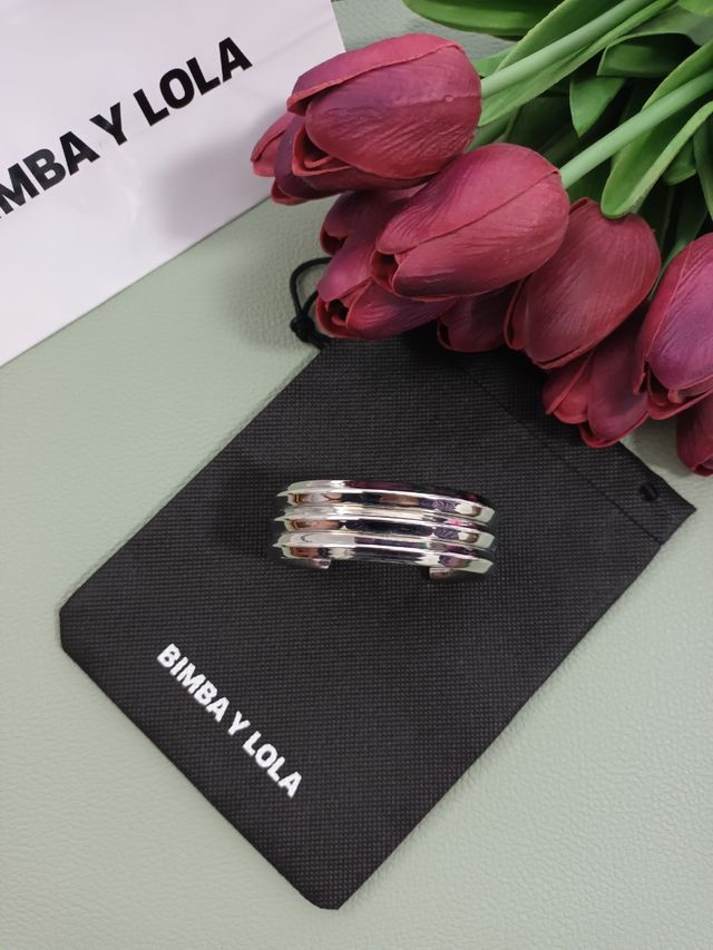 Brazalete/ pulsera rígida acero 🐌 Bimba y Lola 🐌