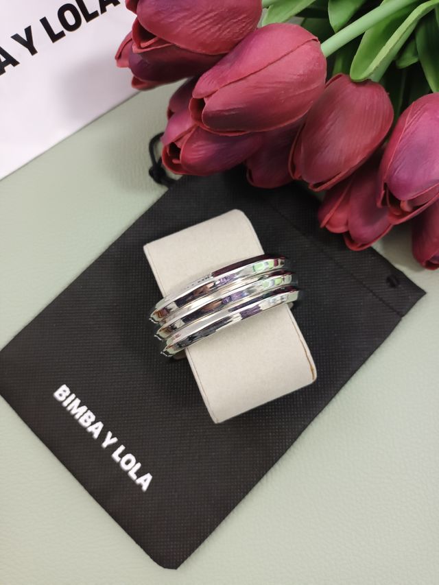 Brazalete/ pulsera rígida acero 🐌 Bimba y Lola 🐌