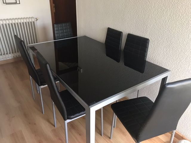 Mesa cristal templado