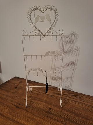porta joyas forja blanco