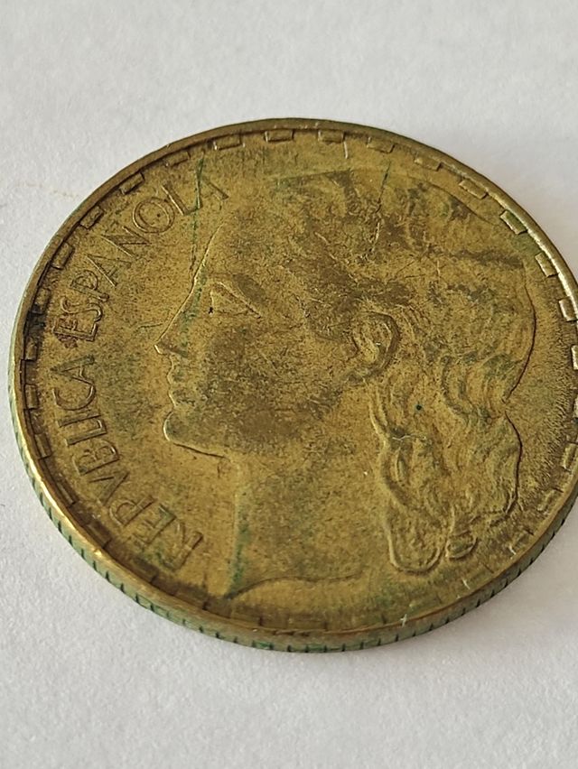 1 Peseta 1937 apodada rubia