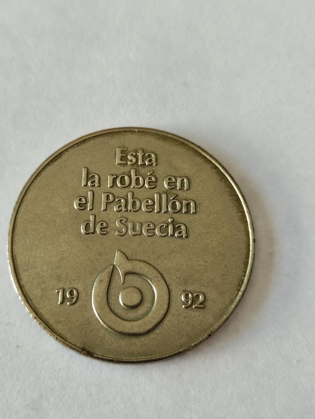 Moneda exposición universal Sevilla 1992