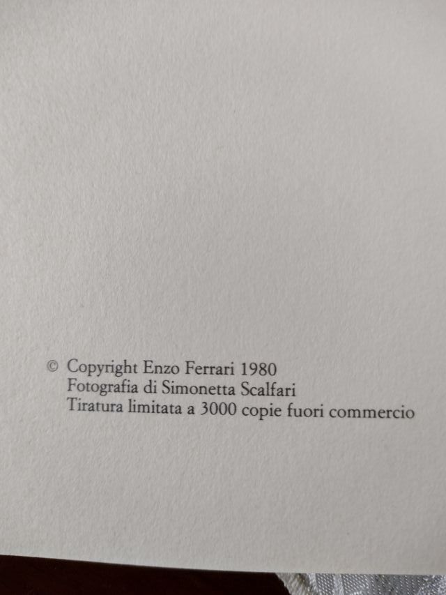 LIBRO ENZO FERRARI 80 Automobilismo Formula 1 