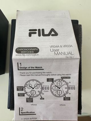 Reloj cronógrafo hombre FILA Blue Men's