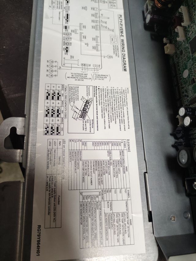 Placa electrónica aire acondicionado
