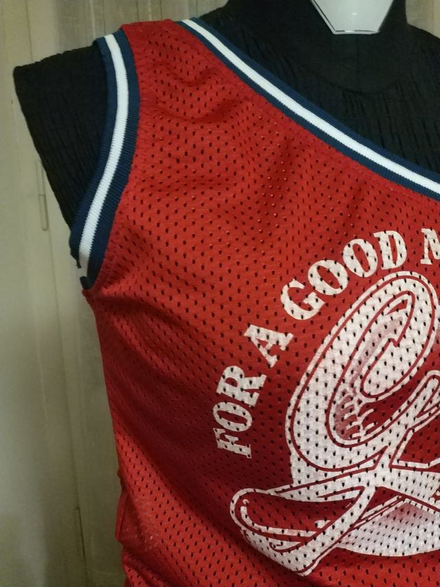 Maglietta monospalla Denim