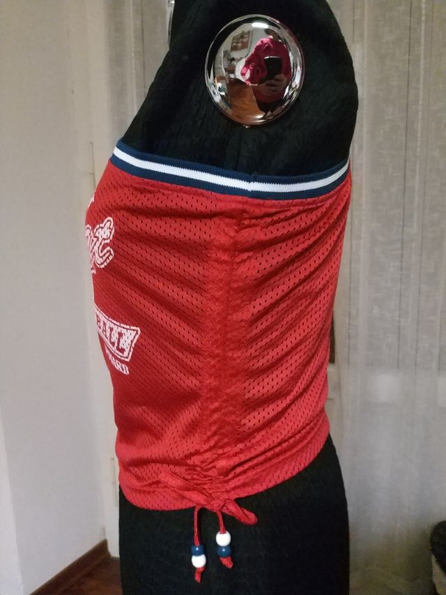 Maglietta monospalla Denim