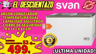 ARCON CONGELADOR SVAN 300 LITROS DOBLE FUNCIÓN