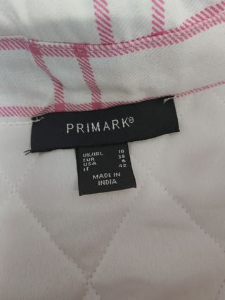 Sobrecamisa cuadros Primark