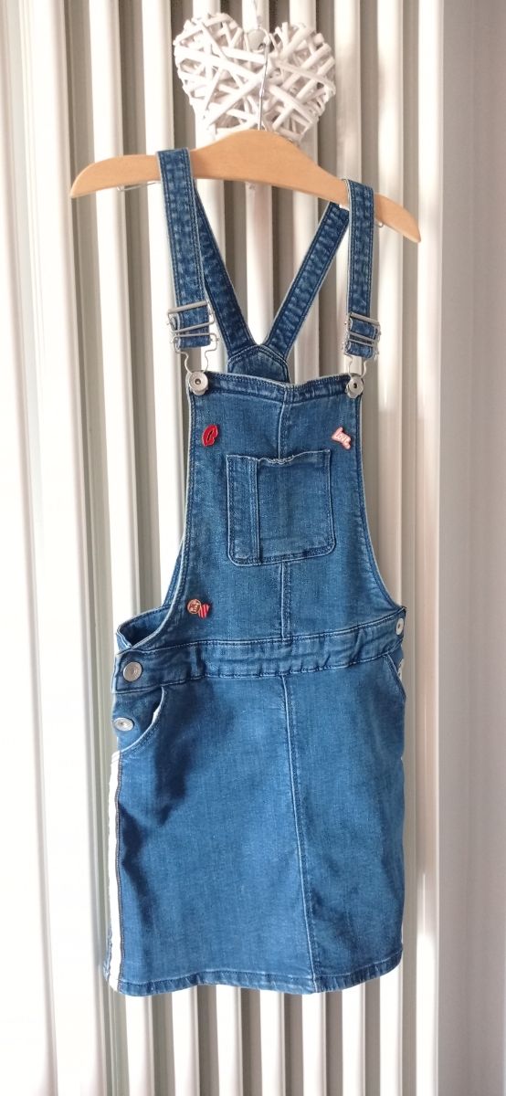 salopette jeans 10 anni bambina 