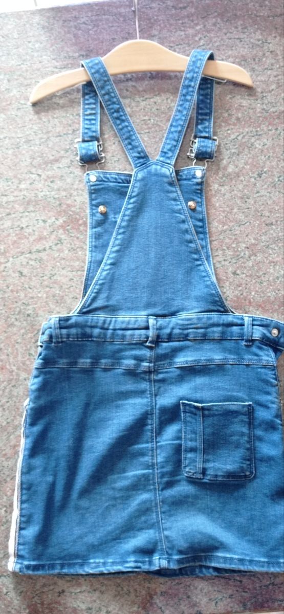 salopette jeans 10 anni bambina 