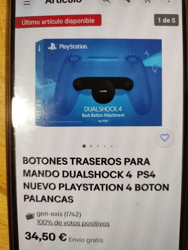 PALANCAS PARA MANDO DE LA PS4.