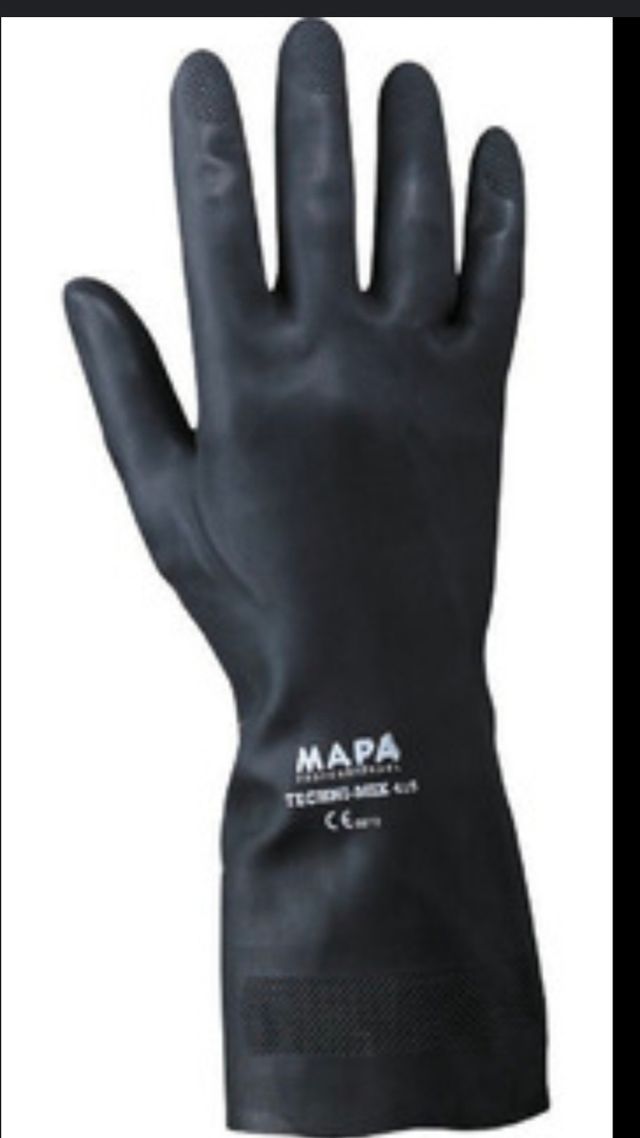 Guantes quimicos resistentes a resinas