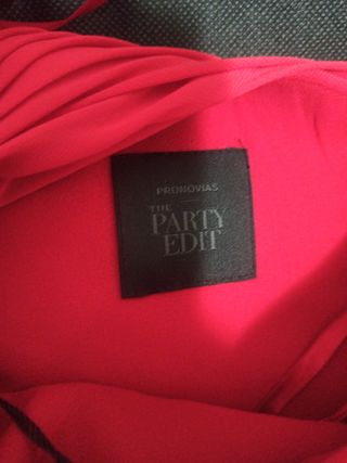 vestido fiesta Pronovias rojo, talla 36