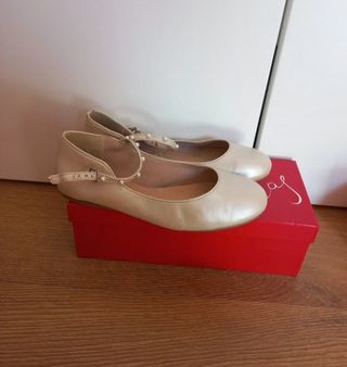 zapato comunión color crema marca papanatas