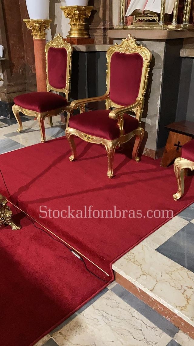 Tappeto rosso liscio di qualità superiore su misura