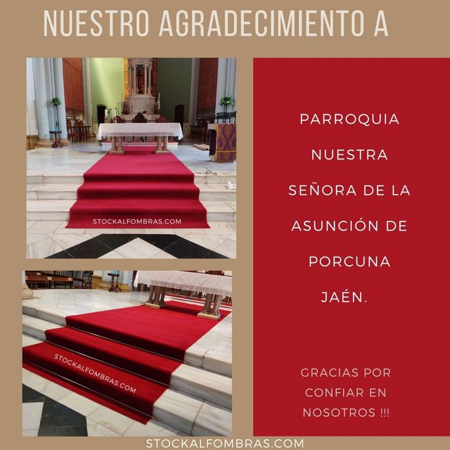 Tappeto rosso liscio di qualità superiore su misura