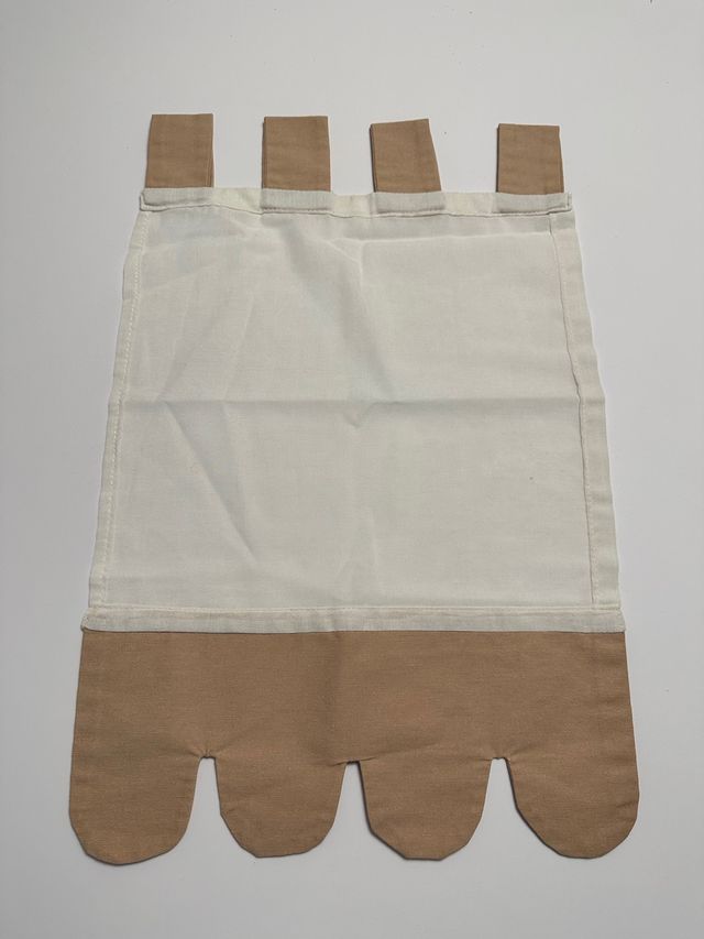 Cortina para ventana de baño confeccionada