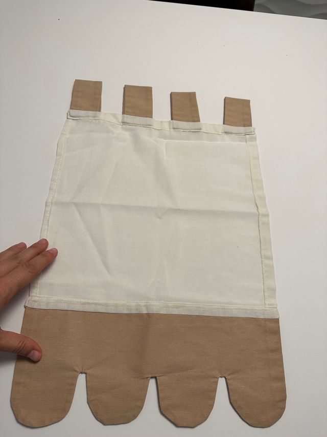 Cortina para ventana de baño confeccionada