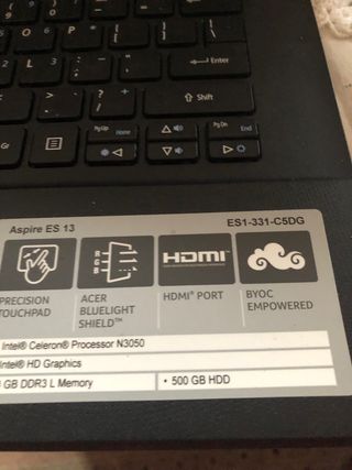 Nootbook aspire acer