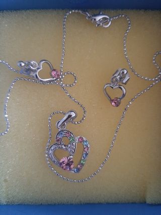 Conjunto collar y pendientes