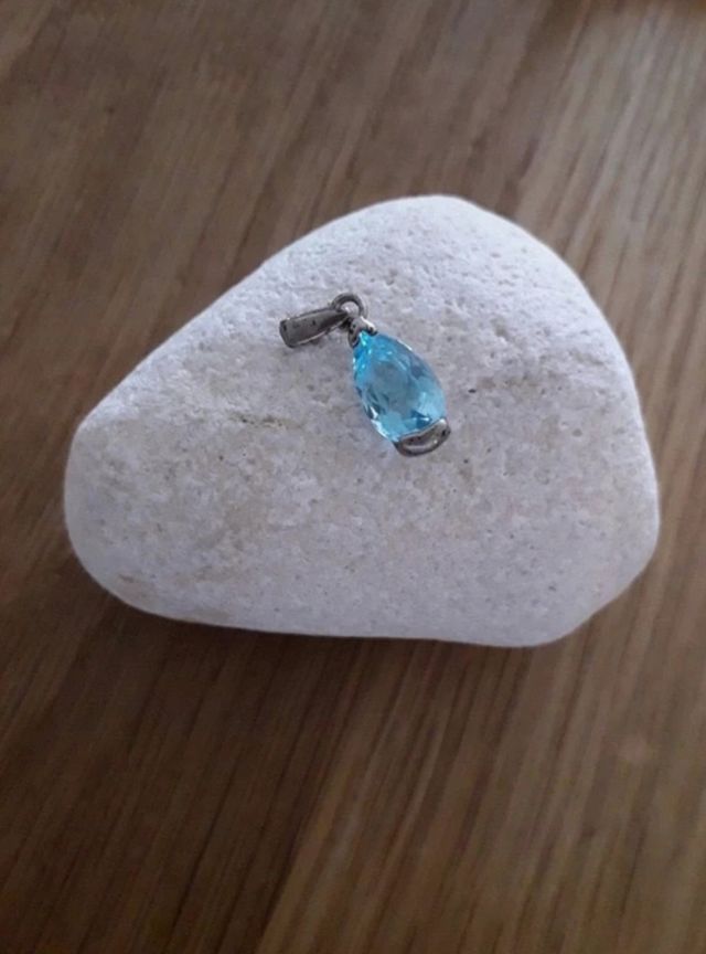Pendente topazio naturale