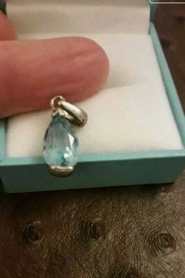 Pendente topazio naturale