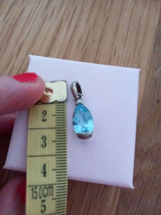 Pendente topazio naturale